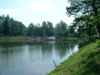 Etang privé de 0,90 ha pour la pêche situé a moins d'un km du gîte de Leycuras